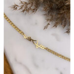 Armband mit 1 Namen, dickes Kettenband